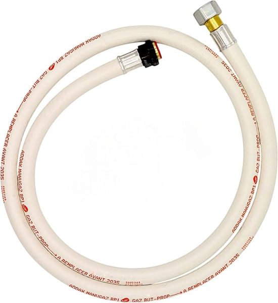 Flexible de gaz Butane/Propane Caoutchouc – 1,50m – Validité 10 Ans