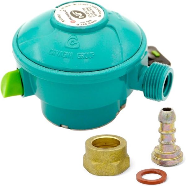 Détendeur Clip-on Butane 28 mbar + Tétine | pour Bouteilles Twiny, Elfi, Malice, Calypso